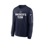Men's Navy Dallas Cowboys Team Slogan Long Sleeve T-shirt