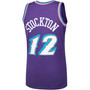 Men's John Stockton Purple Utah Jazz 1996-97 Hardwood Classics Swingman Player Jersey