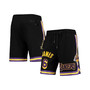 Men's LeBron James Black Los Angeles Lakers Player Replica Shorts