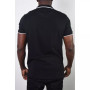 Men's Basic Short Sleeve Stripe Polo