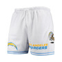 Men's White Los Angeles Chargers Mesh Shorts