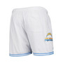 Men's White Los Angeles Chargers Mesh Shorts