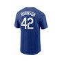 Men's Jackie Robinson Royal Los Angeles Dodgers City Connect Name and Number T-shirt