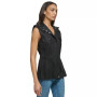 Women's Cinched-Waist Zip-Front Top