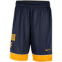 Men's Navy West Virginia Mountaineers Fast Break Performance Shorts