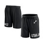Men's Branded Black Utah Jazz Free Throw Mesh Shorts