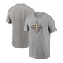 Men's Heathered Gray New Orleans Saints Primary Logo T-shirt