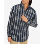 Men's Striped Monogram-Print Shirt