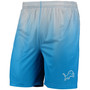 Men's Blue and Silver Detroit Lions Pixel Gradient Training Shorts