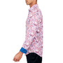 Men's Regular-Fit Non-Iron Performance Stretch Paisley-Print Button-Down Shirt