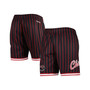 Men's Black Chicago Bulls City Collection Heritage Mesh Shorts