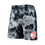 Men's Black Atlanta Hawks Fleece Tie-Dye Shorts