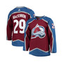 Men's Nathan Mackinnon Burgundy Colorado Avalanche Home Prime green Authentic Pro Player Jersey