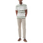 Men's Halden Tailored Fit Short Sleeve Striped Polo Shirt