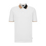 Men's Cotton-Pique Color-Blocked Collar Polo Shirt