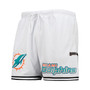 Men's White Miami Dolphins Mesh Shorts