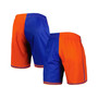 Men's Blue and Orange New York Knicks Hardwood Classics 1996 Split Swingman Shorts