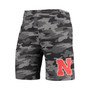 Men's Charcoal, Gray Nebraska Huskers Camo Backup Terry Jam Lounge Shorts