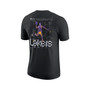 Men's Black Los Angeles Lakers Courtside Air Traffic Control Max90 T-shirt