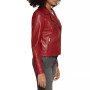 Women's Classic Faux Leather Asymmetrical Moto Jacket