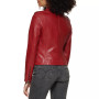 Women's Classic Faux Leather Asymmetrical Moto Jacket