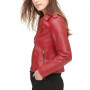 Women's Classic Faux Leather Asymmetrical Moto Jacket