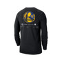 Men's Black Golden State Warriors Essential Air Traffic Control Long Sleeve T-shirt