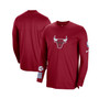 Men's Red Chicago Bulls 2022/23 City Edition Pregame Warmup Long Sleeve Shooting Shirt
