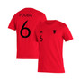 Men's Paul Pogba Red Manchester United Name and Number Amplifier T-shirt