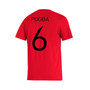 Men's Paul Pogba Red Manchester United Name and Number Amplifier T-shirt