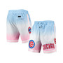 Men's Blue, Pink Chicago Cubs Team Logo Pro Ombre Shorts
