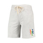 Men's Oatmeal New York Mets Mainstream Logo Terry Tri-Blend Shorts