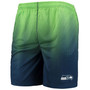 Men's College Navy and Neon Green Seattle Seahawks Pixel Gradient Training Shorts