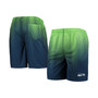 Men's College Navy and Neon Green Seattle Seahawks Pixel Gradient Training Shorts