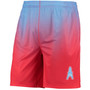 Men's Light Blue and Red Houston Oilers Gridiron Classic Pixel Gradient Training Shorts