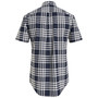 Men's Breeze Plaid Linen Blend Regular Fit Short-Sleeve Shirt