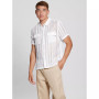 Men's City Mesh Stripe Pocket Shirt