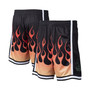 Men's Black Milwaukee Bucks 2000/01 Flames Swingman Shorts