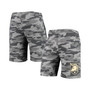 Men's Charcoal and Gray Army Black Knights Camo Backup Terry Jam Lounge Shorts