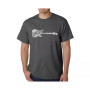 Men's Word Art T-Shirt - Rock Guitar Body Word Art