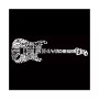 Men's Word Art T-Shirt - Rock Guitar Body Word Art