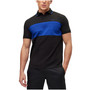 Men's Cotton-Blend Regular-Fit Color-Blocking Polo Shirt
