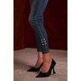 Women's Imitation Pearl-Embellished Skinny Jeans