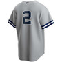 Men's Derek Jeter Gray New York Yankees Road Replica Player Jersey