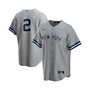 Men's Derek Jeter Gray New York Yankees Road Replica Player Jersey