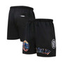 Men's Black Brooklyn Nets City Scape Mesh Shorts