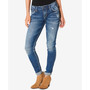 Mid Rise Distressed Girlfriend Jeans