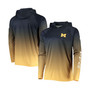 Men's Navy Michigan Wolverines Terminal Tackle Omni-Shade UPF 50 Long Sleeve Hooded T-shirt
