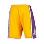 Men's Gold Los Angeles Lakers 2009 Hardwood Classics 75th Anniversary Swingman Shorts