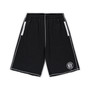 Men's Black, White Brooklyn Nets Big and Tall Contrast Stitch Knit Shorts